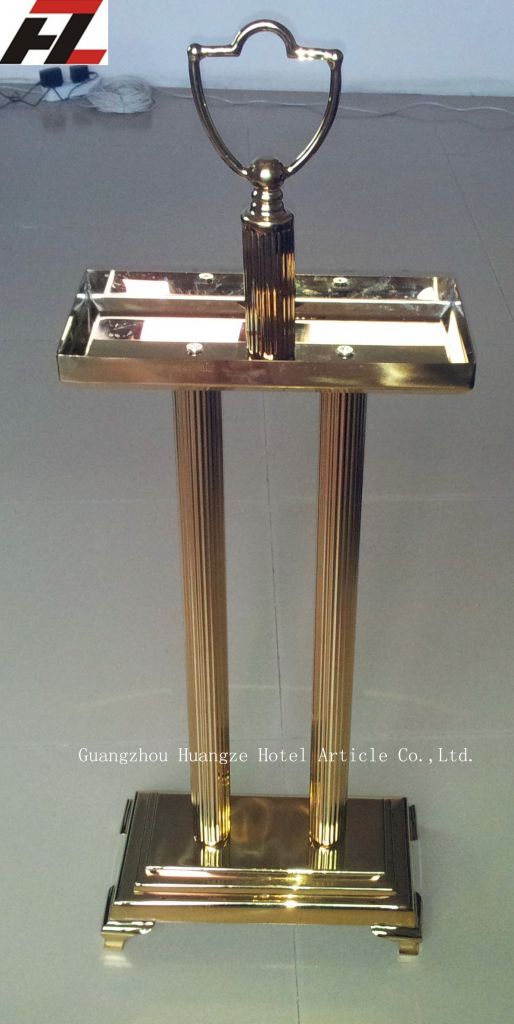 Luxurious Lobby Gold Electroplated Standing Ashtray