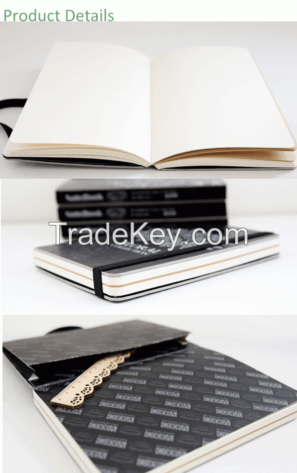 Hardcover sketchbook with elastic band 