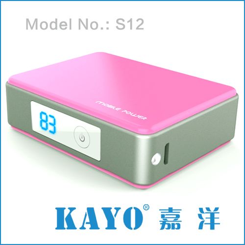 2013 new portable universal power bank for smartphone and laptop S12 5200mah