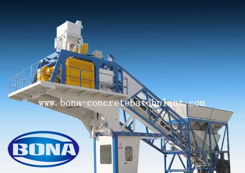 Mobile Concrete Batching Plant Cement Mixer Hot Sale