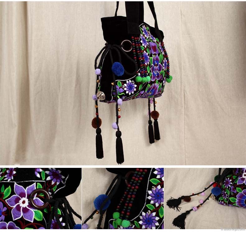 (Free shipping)Chinese Minorities Embroidered Canvas Bags