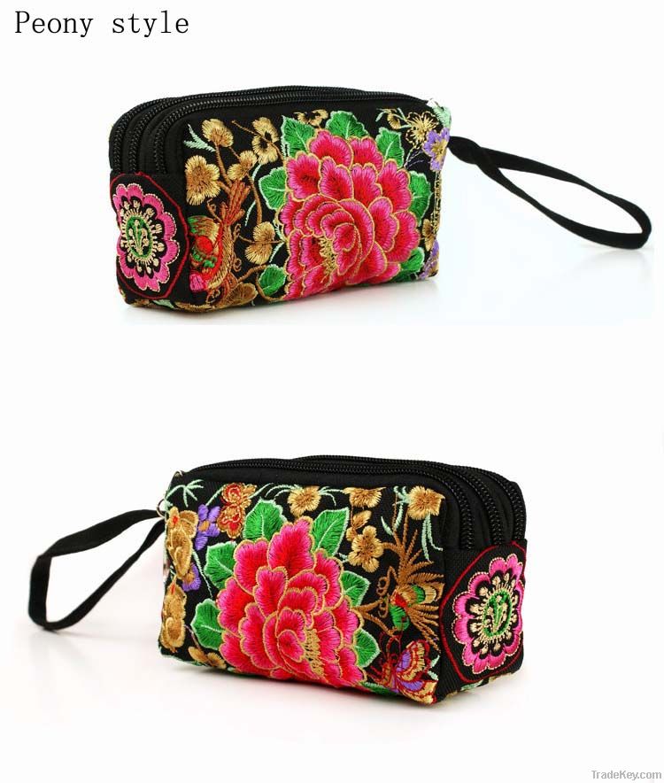 (Free shipping)Chinese   embroidered  wallet&purse