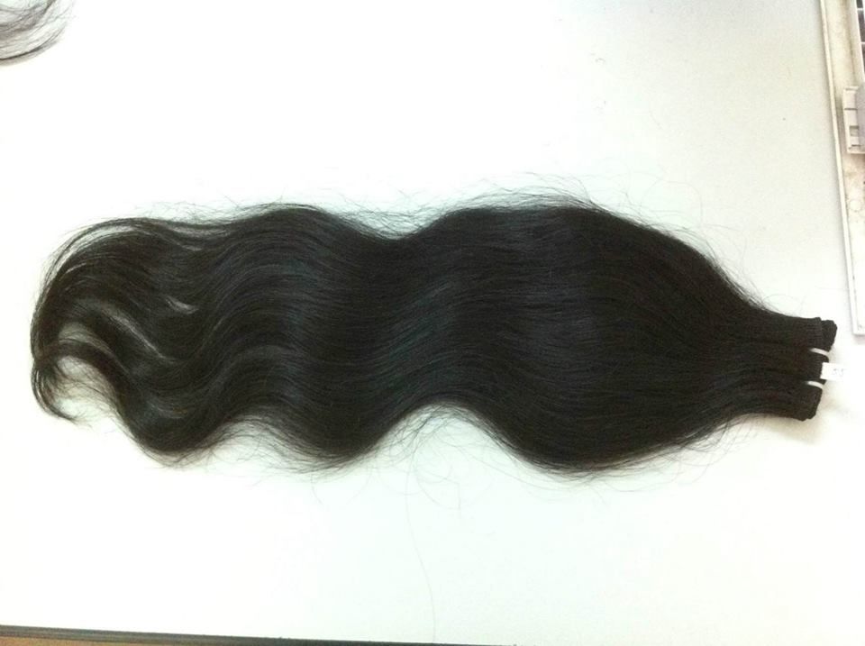 wavy machine weft human hair