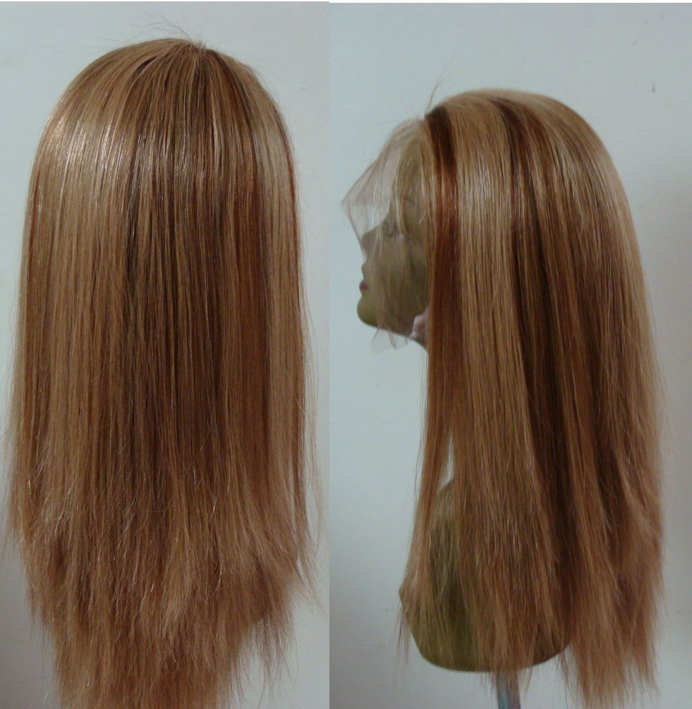 Silk Straigh Women Lace Wigs 100% Human Hair, Remy Hair 