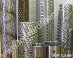 perforated stainless steel filter/spiral welded filter/wire mesh