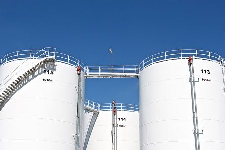 steel tanks welded on field , vessel,