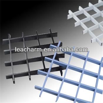 Decorative Aluminum Open Suspended Grid Ceiling