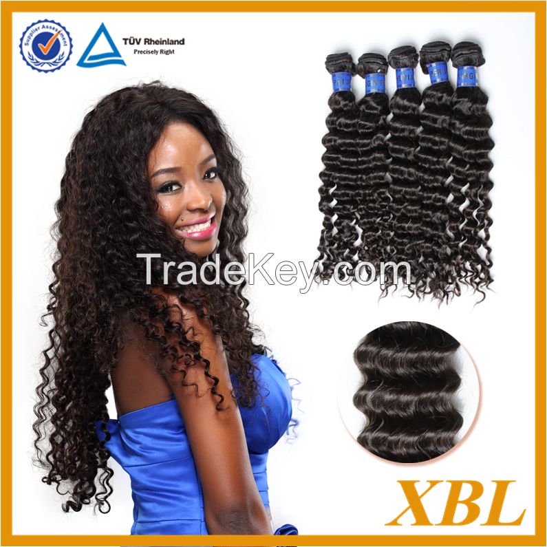 7A grade XBL hair deep wave virgin Peruvian hair