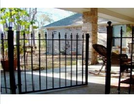 Iron walkway gate 