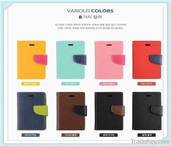 For iPhone 5G Mercury Fancy Diary Leather Wallet Case