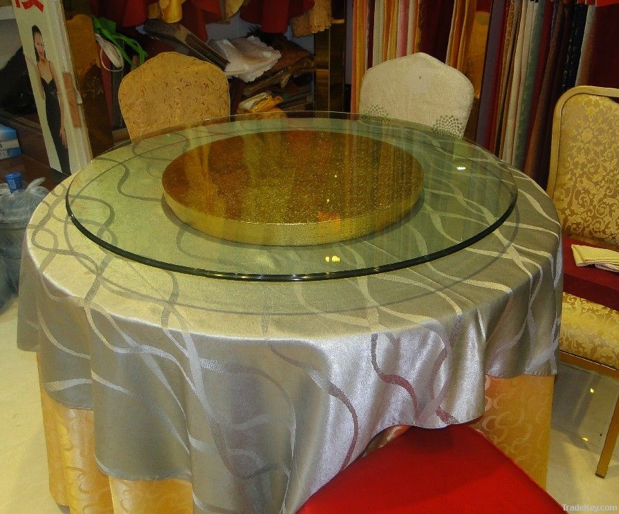 dinner table cloth, galss table