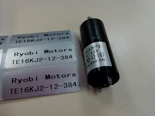 China 12V ink key motor TE16KM-12-384