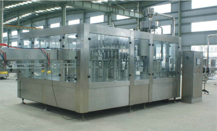 Complete water production plant, water filling machine
