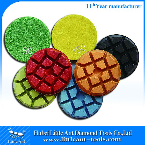50 grit 4" premium diamond dry stone polishing pad