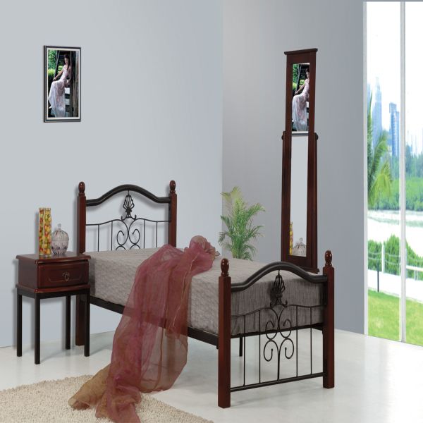 lecong bedroom furniture wood bed