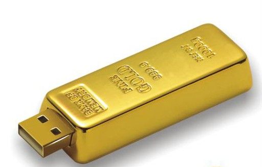 Gold bar pen drive
