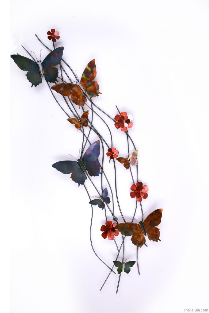 Butterfly Design Metal Wall Art