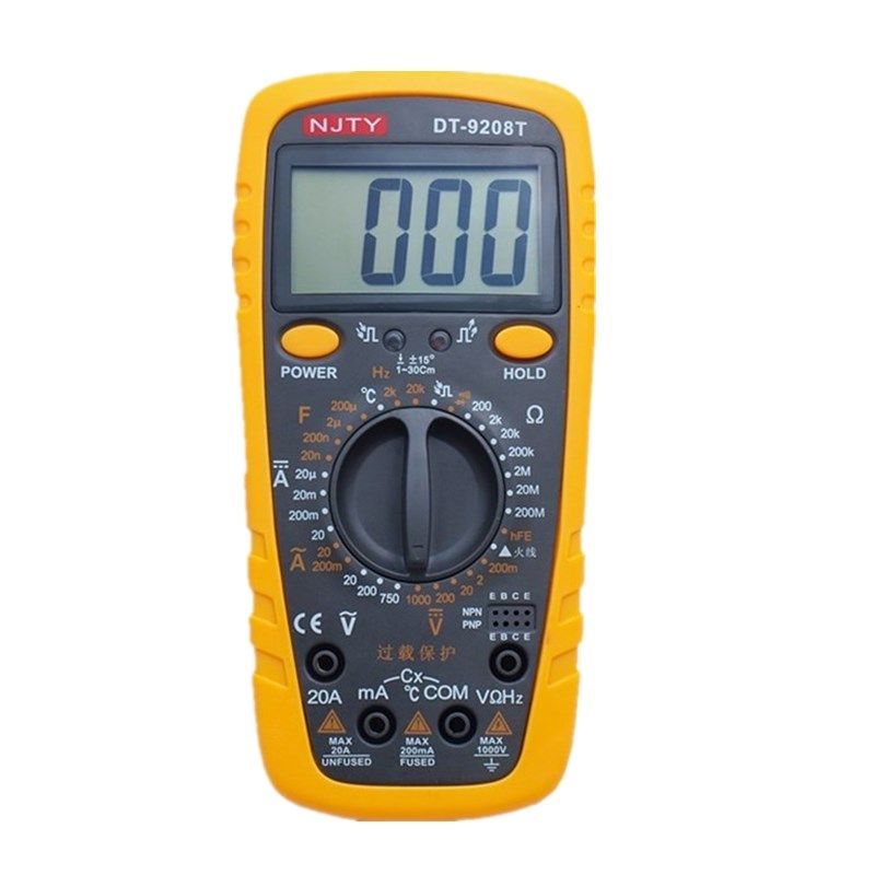 9208 digital multimeter with magnetic adsorption function and high performance/cost ratio