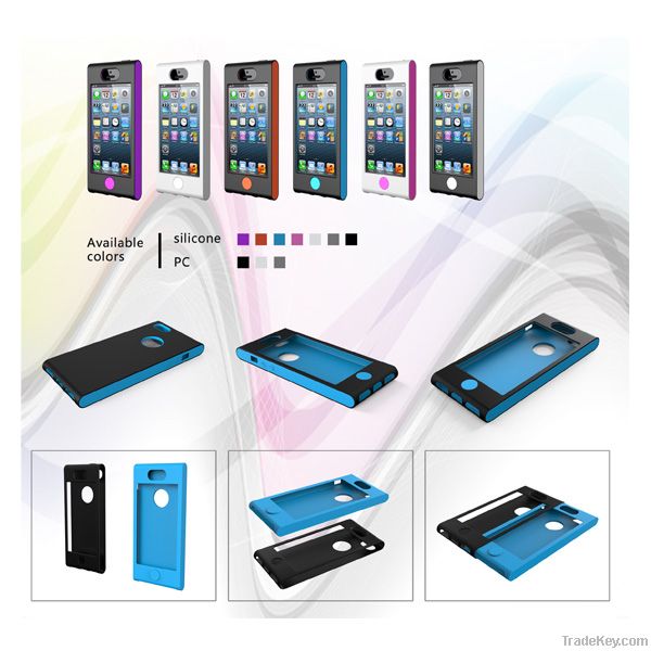 Special design combo case pc silicone for iphone5/5s