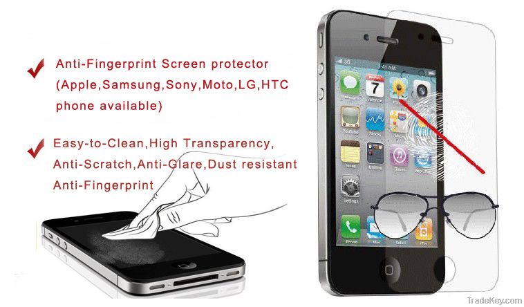 Anti-fingerprint screen protector