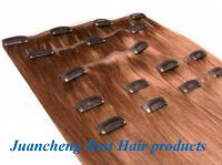 2014 TOP quality hot beauty cheap 100% human hair clip in hair extension  