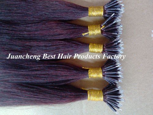 wholesale price grade 5a 100% authentic virgin Micro loop  hair extension