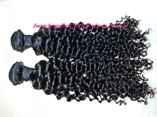 wholesale kinky curl 100% unprocessed virgin indian hair weft