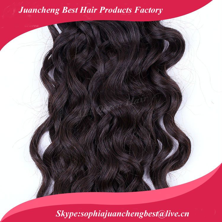 2014 Indian remy virgin human hair weave loose water wave