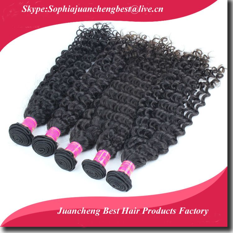 5a grade deep wave  natural black cheap virgin malaysian human hair