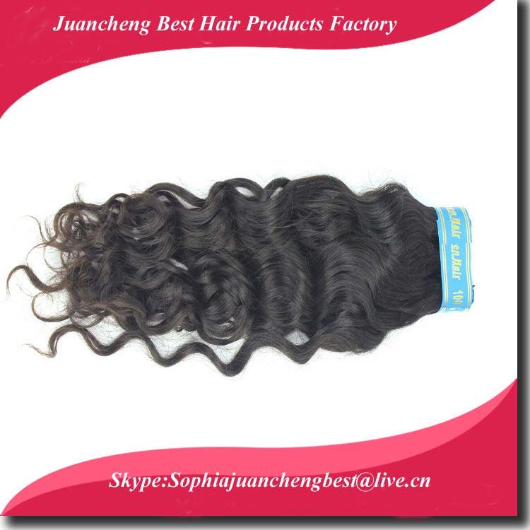 2014 well 5a unprocessed 100% french curly brazilian remy human hair weft