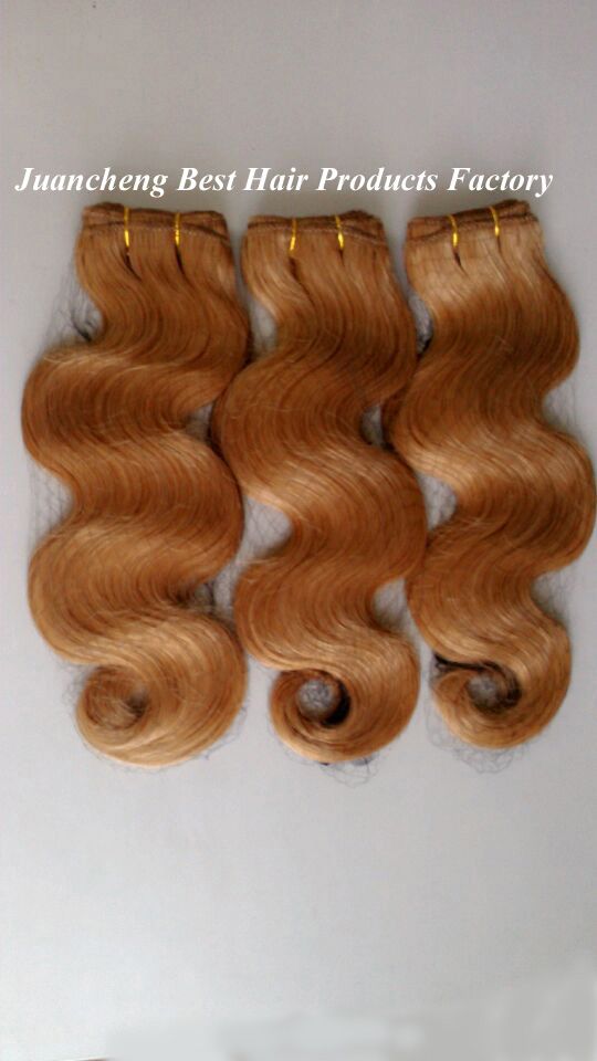 Wholesale factory price 27# 100% Virgin Brazilian Human Hair Weft