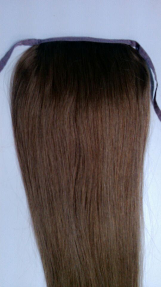 Factory price top grade 100% unprocessed virgin brazilian hair pony tails