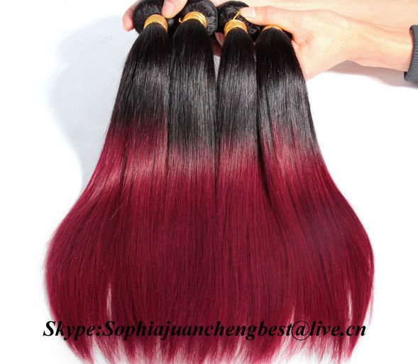 Wholesale Hair Wave Two Tone Virgin Peruvian Hair Weft