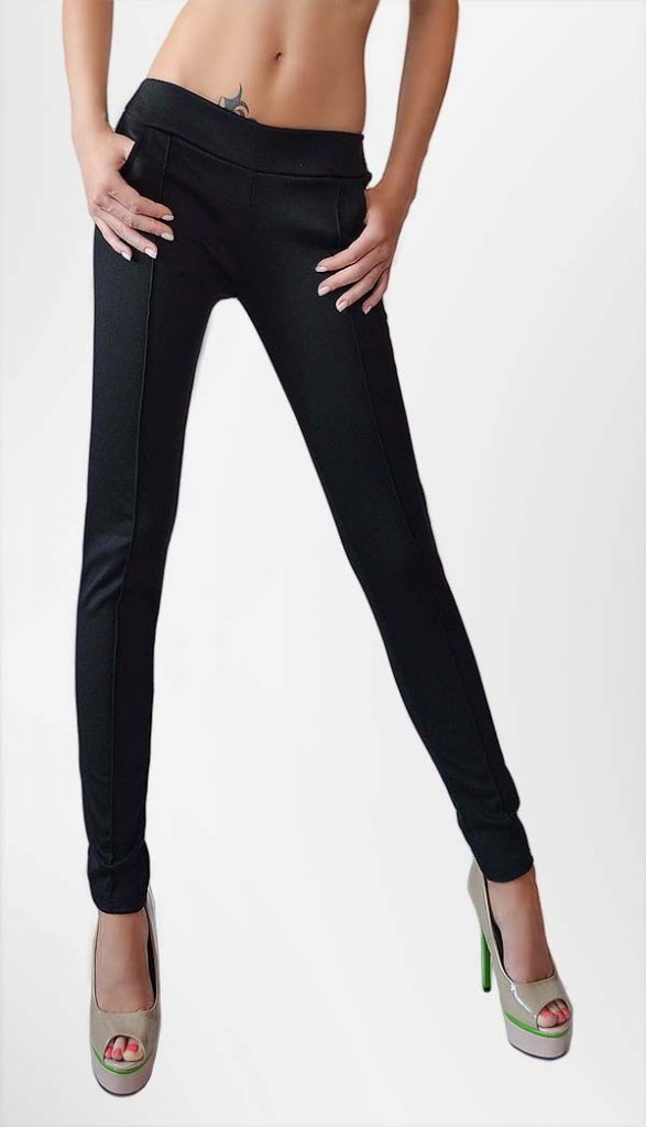 SLIM FIT PANCIL PANTS LEGGINGS TROURSERS LOW RISE