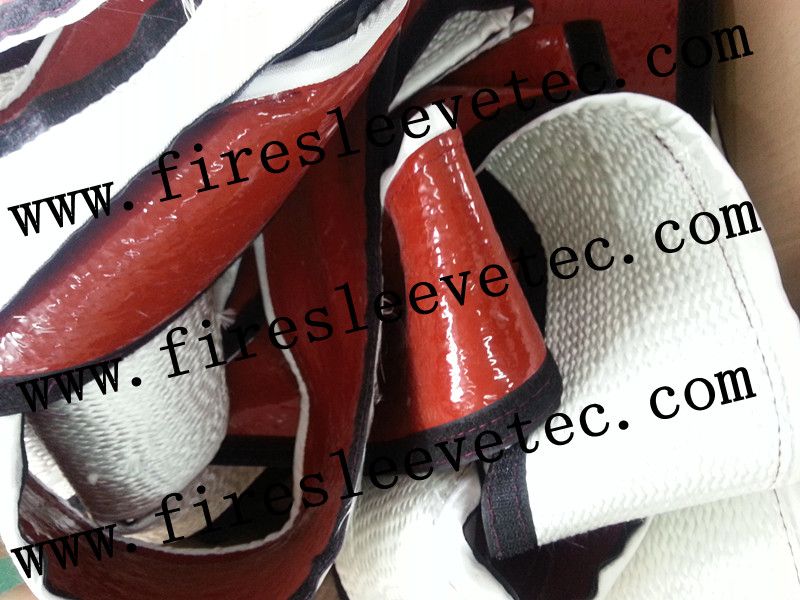 BSTFLEX silicone Rubber Coated Fiberglass Braided Fire Sleeve