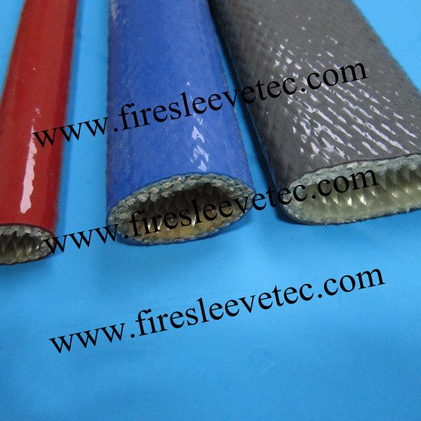 BSTFLEX silicone Rubber Coated Fiberglass Braided Fire Sleeve