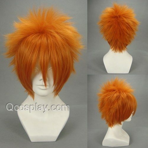 Qcosplay Vampire Knight Naruto Short Orange Yellow Cosplay Wigs