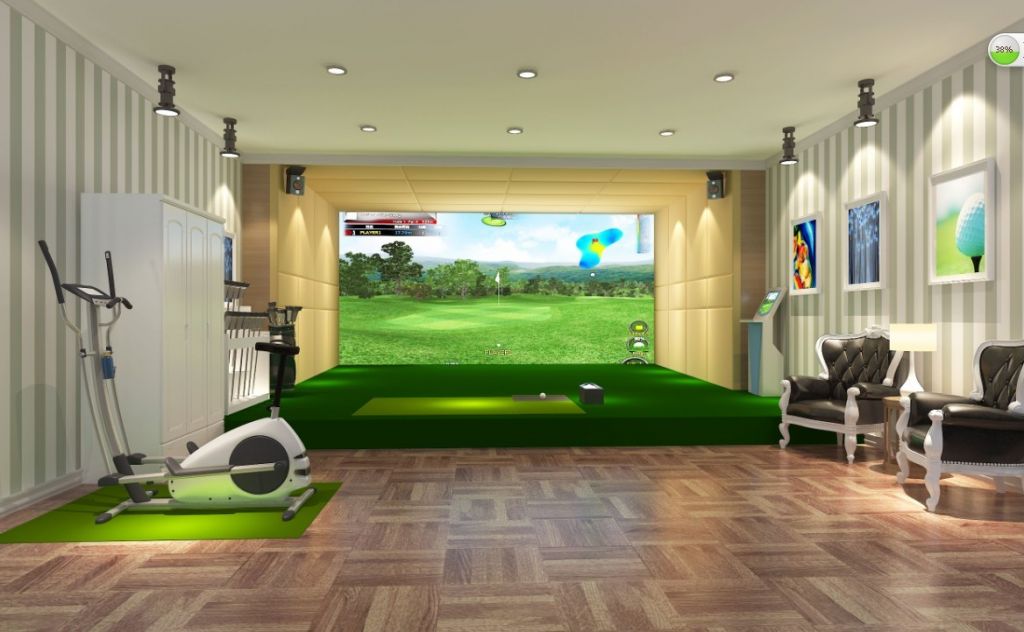 Simulated Golf Trainer, Indoor Sports Entertainments
