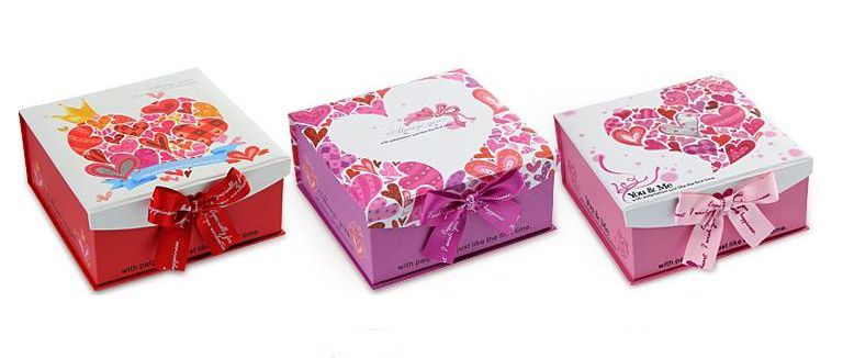 Paper Gift Box With Ribbon