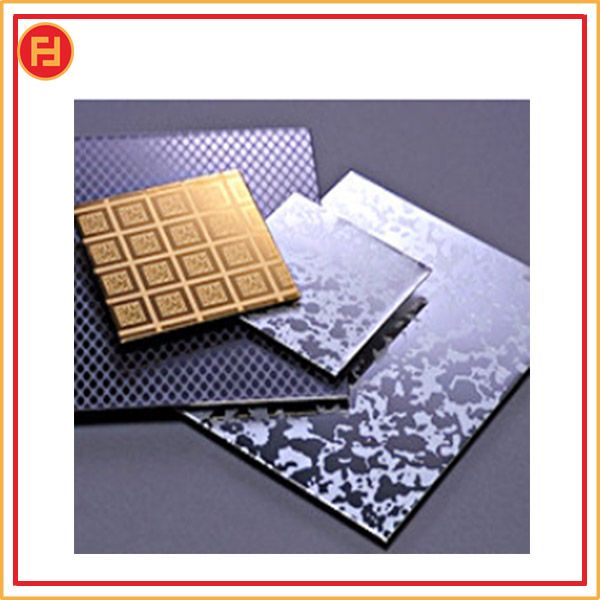 etched decorative stainless steel sheet