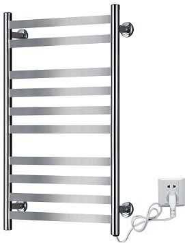  flat stainless steel tube wall mounted electric towel warmers