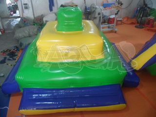 Inflatable Floating Green/Yellow Deck