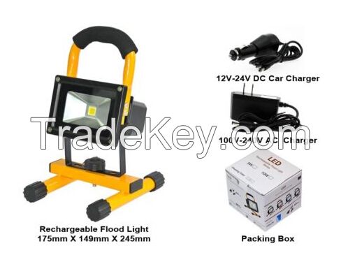 JN 5W 10W 20W 30W 50W Portable Hi Power White LED Work Light Rechargeable Flood Light IP65