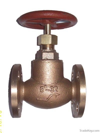 Marine bronze screw down check globe valve JIS F7351 5k-32