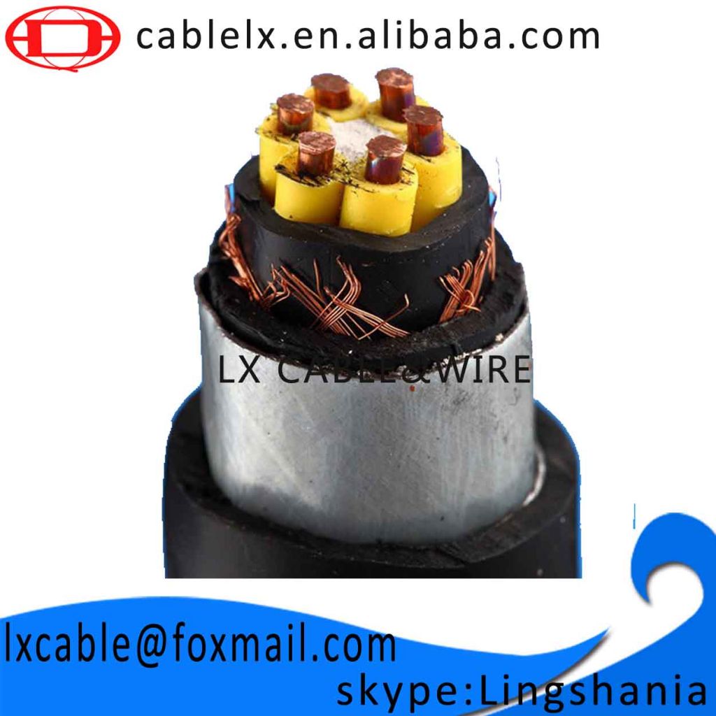 Plastic insulated control cable