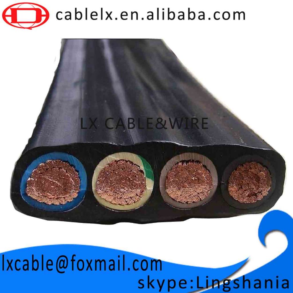 flexible flat/round submersible pump cable