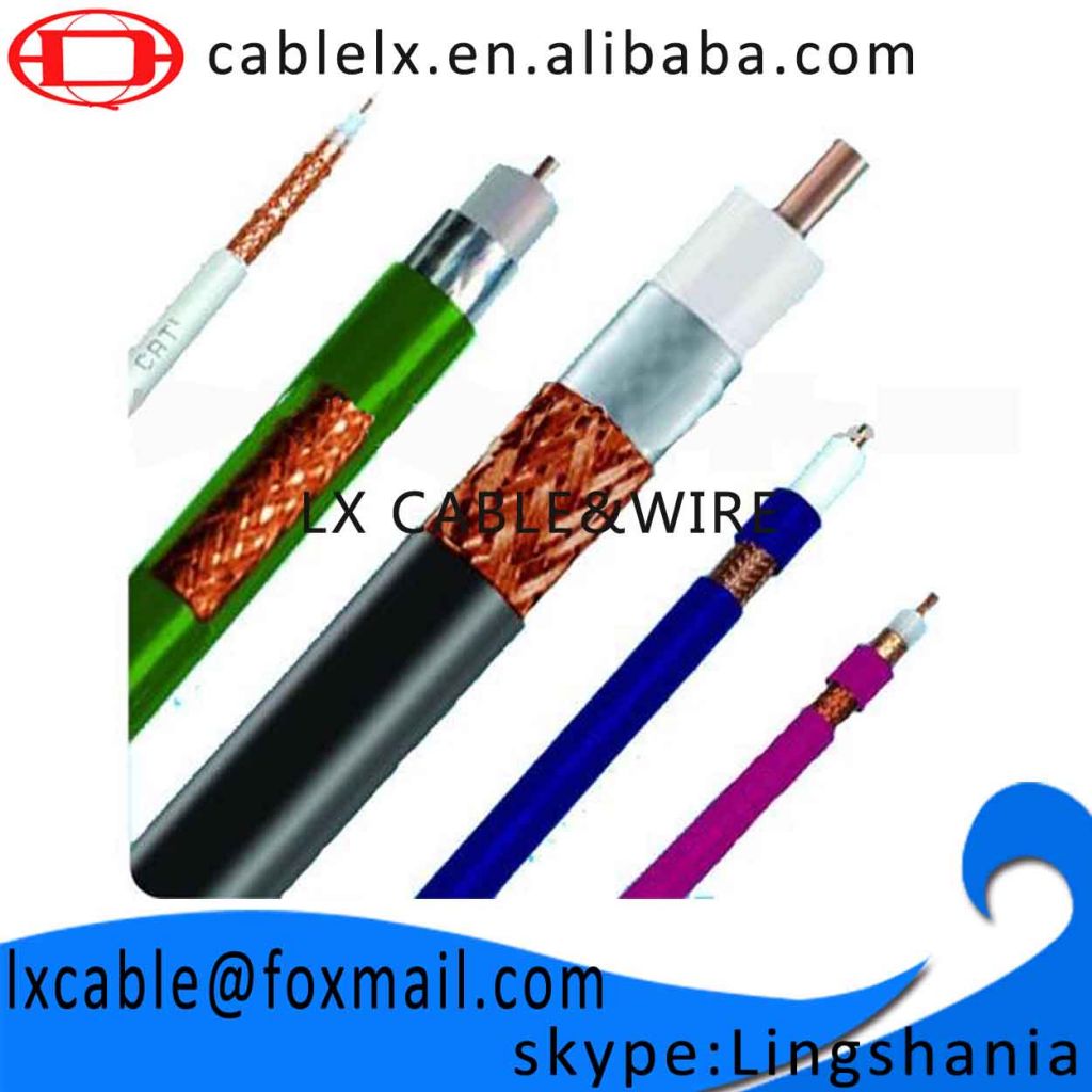 500kms/day manufacture ISO9002 14000 18000 CE ROHS Appoved 75OMS RG Series Coaxial Cable