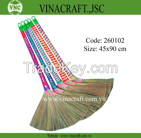 Vietnam grass broom with long handle