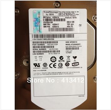 42D0417 42D0410 5415 4Gbps FC 300GB 15Krpm Enhanced Disk Drive Module for DS4700 Storage Systems