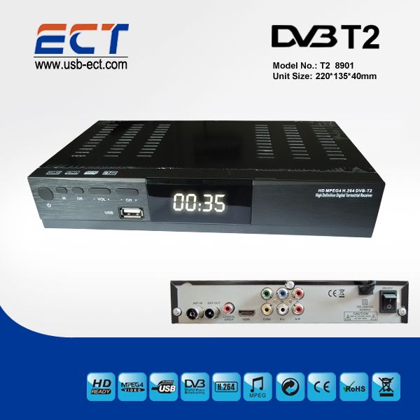hd dvb-t2 digital receiver set top box mpeg4/h.264